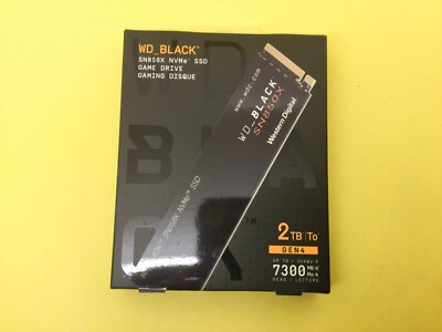 WD BLACK SN850X 2TB PCIe Gen 4 x4 NVMe M.2 2280 Internal SSD