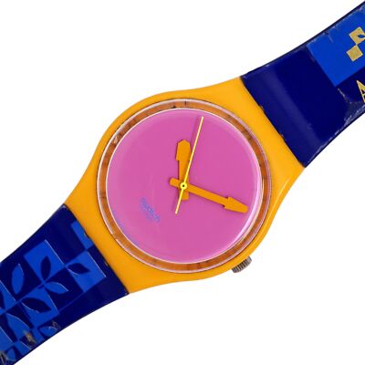 Swatch Atlanta 1996 Summer Olympics Special Swiss Wrist Watch 34mm