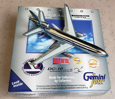 Gemini Jets DC-10 Eastern Airlines N391EA Chrome Version in 1:400