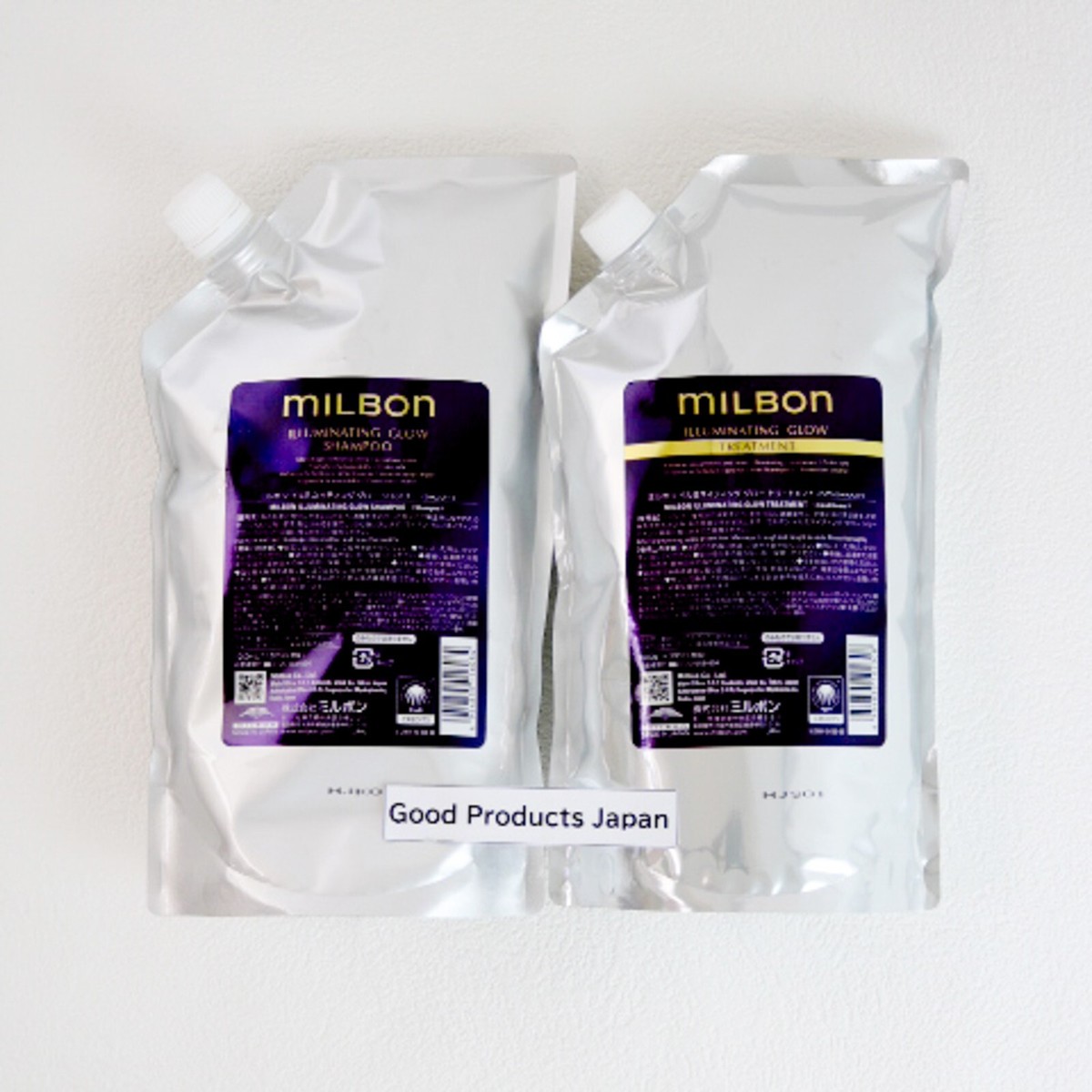 Refill】Milbon ILLUMINATING GLOW Shampoo & Treatment 1000ml For