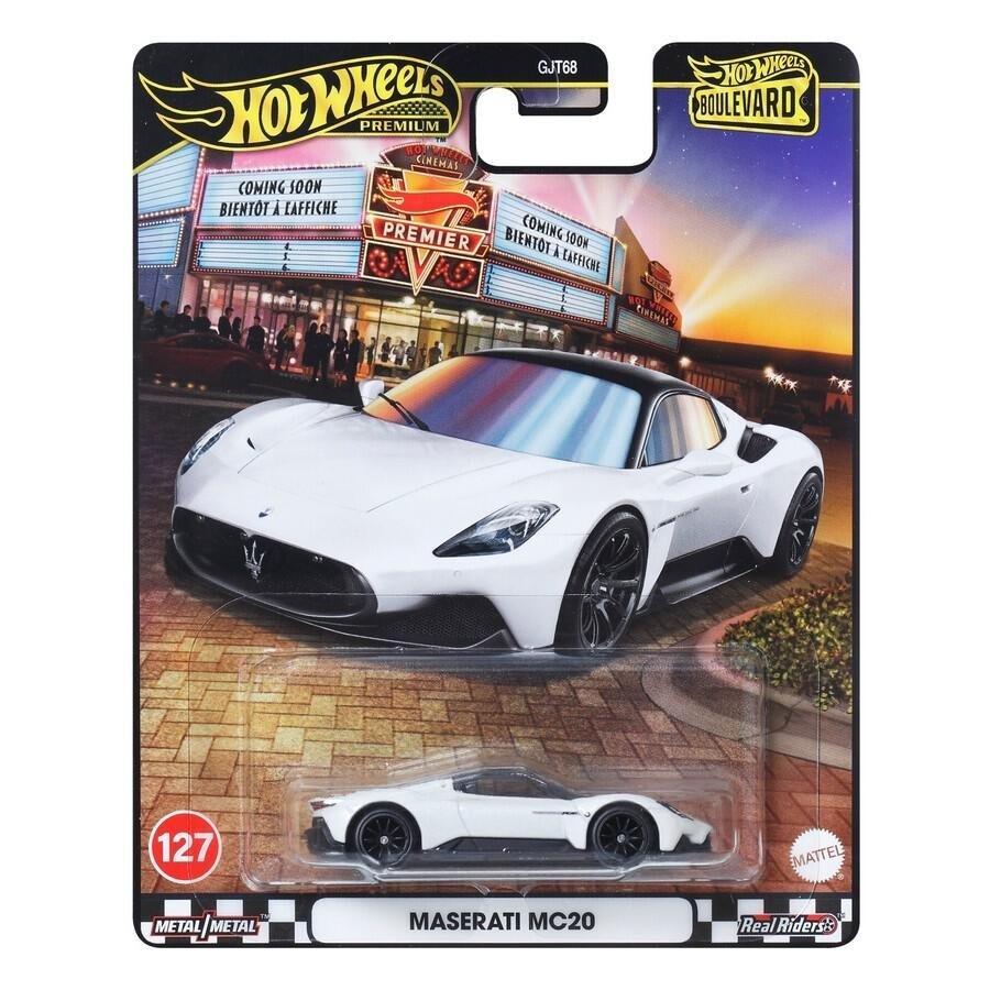 Hot Wheels Premium Maserati MC20 White #127 (In-Stock) New
