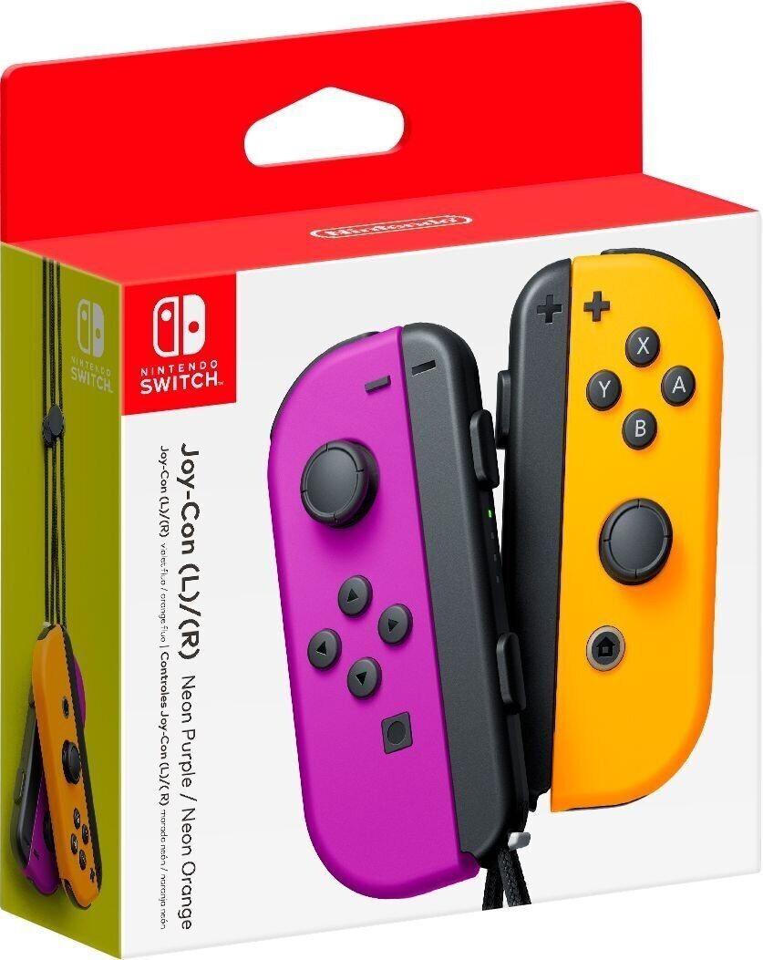 Joy-Con (L)/(R) - Nintendo Switch - Neon Purple/Neon Orange