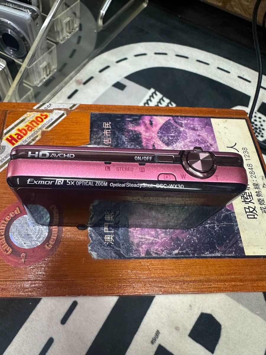 SONY Cyber shot DSC-WX30 Pink Digital Camera 16.2MP 5.0x Optical