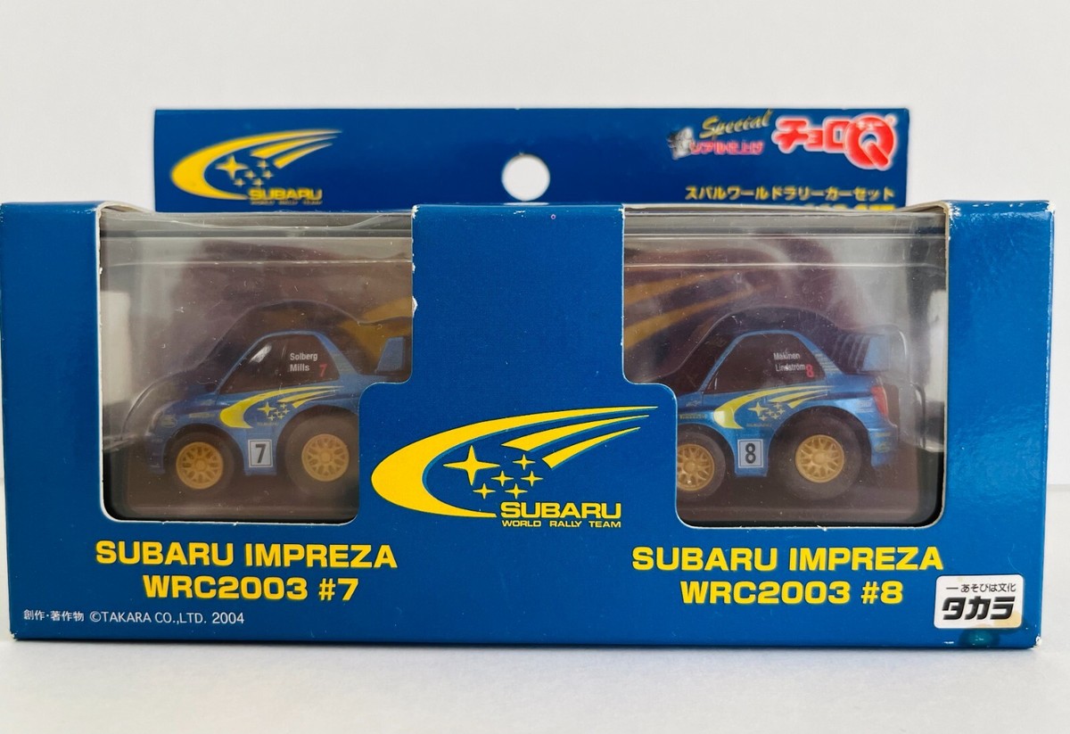 Choro Q Subaru Impreza WRC2003 #7 #8 MAKINEN World Rally Car