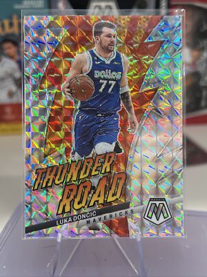 2022-23 Luka Doncic Panini Mosaic Thunder Road Silver Prizm