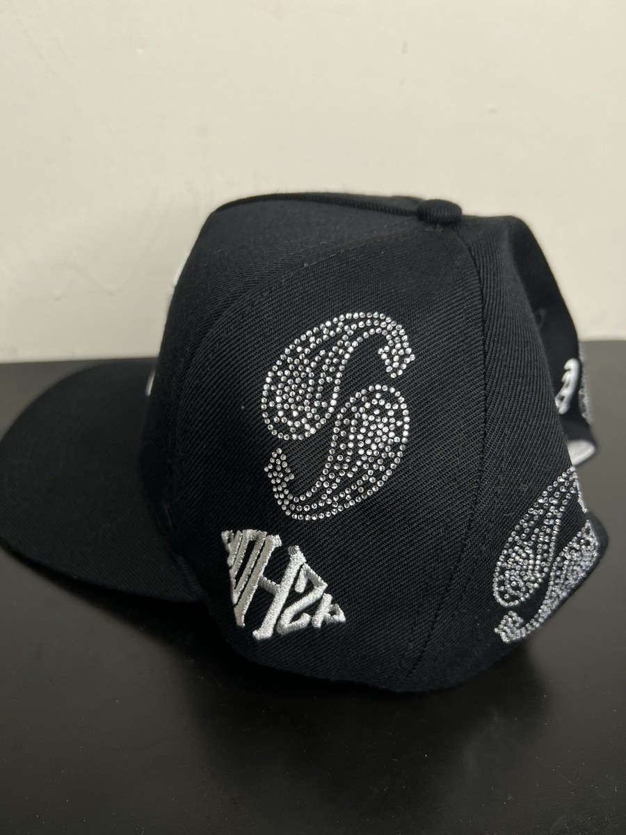 KTH KILL THE HYPE SACRED LA PAISLEY RHINESTONE SNAPBACK RARE black