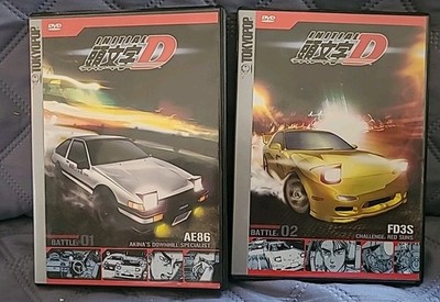 Initial D TokyoPop DVD 1 &2 AE86, FD3S | eBay
