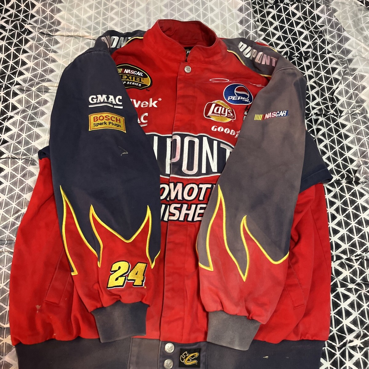 Racing Jacket Rework Dupont Nascar Jh Design USA men’s Extra