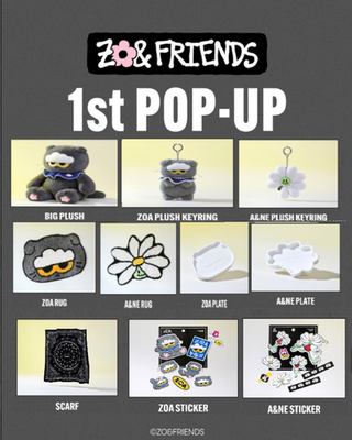 ON HAND) G-DRAGON X LINE FRIENDS ZO&FRIENDS 1st POP-UP OFFICIAL MD