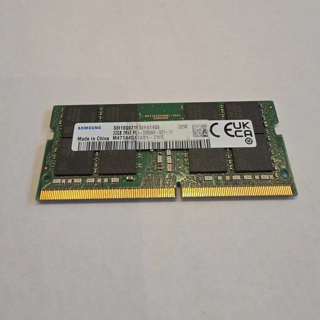 Samsung SO-DIMM Computer Memory (RAM) 32 GB Total Capacity for