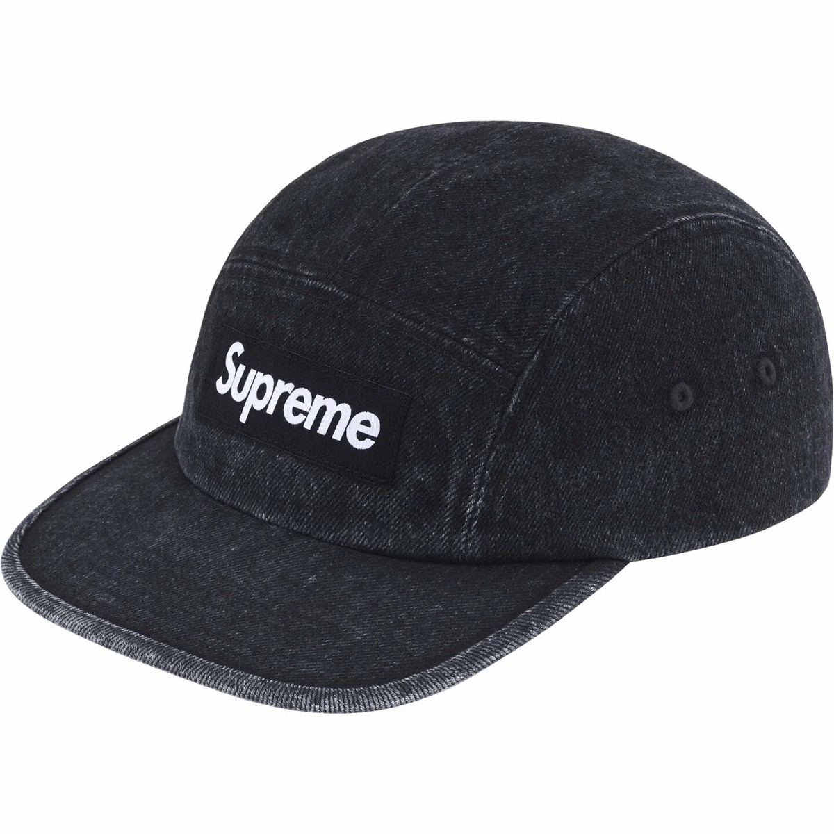 Supreme Denim Camp Cap Black Mint Stripe SS24 3colors New | eBay