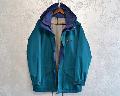 Vintage 80-90s Berghaus Gore-Tex Waterproof Jacket Men's Green