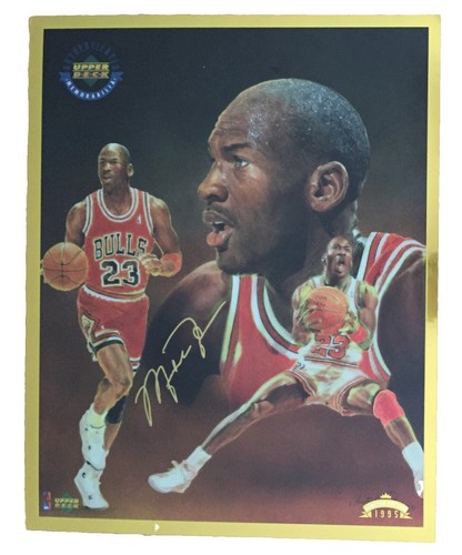 Michael Jordan Upper Deck 22Kt. Gold Leaf Bulls Photo Card