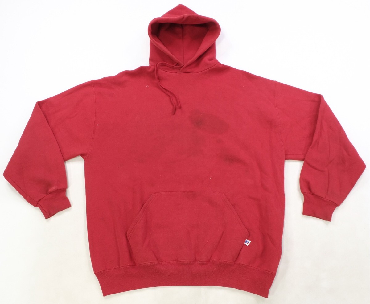 Rare Vintage RUSSELL ATHLETIC Plain Blank Pullover Hoodie