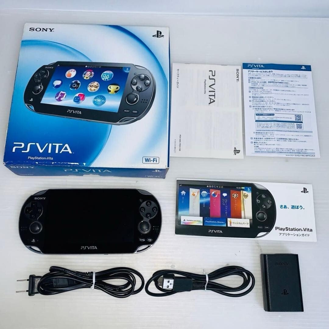 SONY PlayStation PS Vita PCH-1000 ZA01 Crystal Black Wi-Fi Boxed
