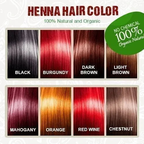 Organic Natural Henna Hair Color - Chemical-Free Dye for Vibrant