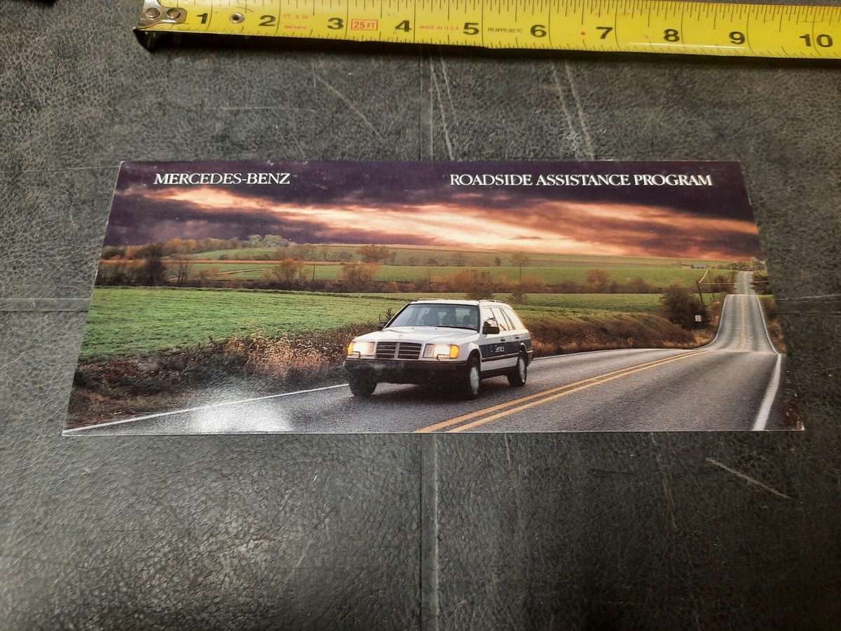 1986 87 Mercedes - Benz Roadside Assistance Program Brochure