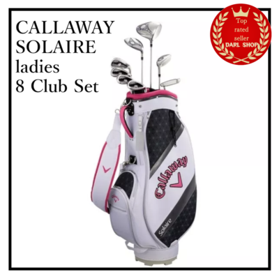 CALLAWAY SOLAIRE ladies 8 Club Set w/ Caddy Bag 2018 Pink CBP | eBay