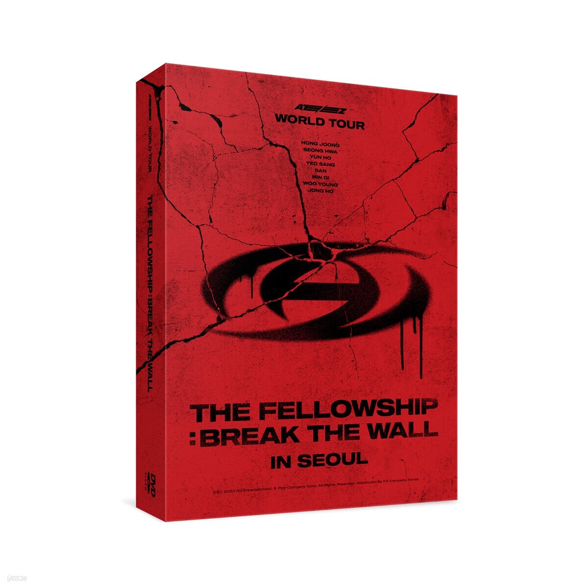 ATEEZ WORLD TOUR THE FELLOWSHIP BREAK THE WALL IN SEOUL DVD 2DISC+
