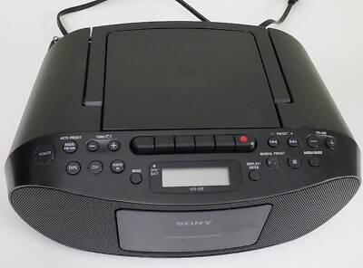 SONY Boombox CFD-S50 Portable CD Radio Cassette Works Great | eBay