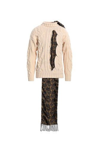 Men's Maison Margiela Hello Sailor Sweater, Size 52, White