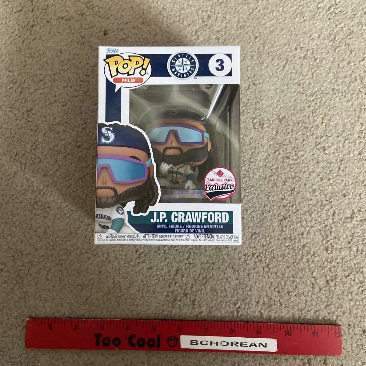 Funko Pop! Vinyl: J.P. Crawford - Seattle Mariners Baseball Club