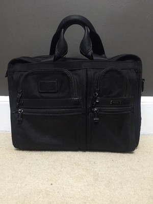 Tumi Alpha Ballistic Laptop Bag Black Nylon Expandable 26141DH