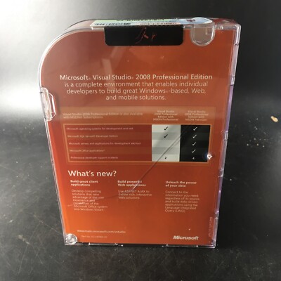 Microsoft Visual Studio 2008 Professional for sale online | eBay