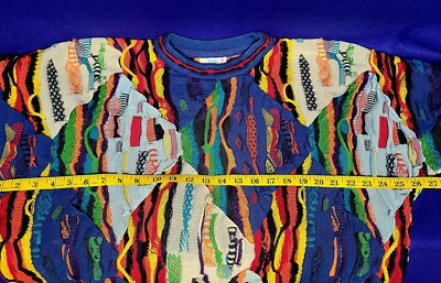 Vintage Coogi Sweater Australia Mans M - L Multi Color 100