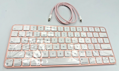 NEW Genuine Apple magic keyboard for Macs Pink A2450 w/ Cable | eBay