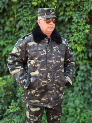 Ukrainian Tactical Dubok (Oak) Camo Winter Jacket – Fur Lined Coat