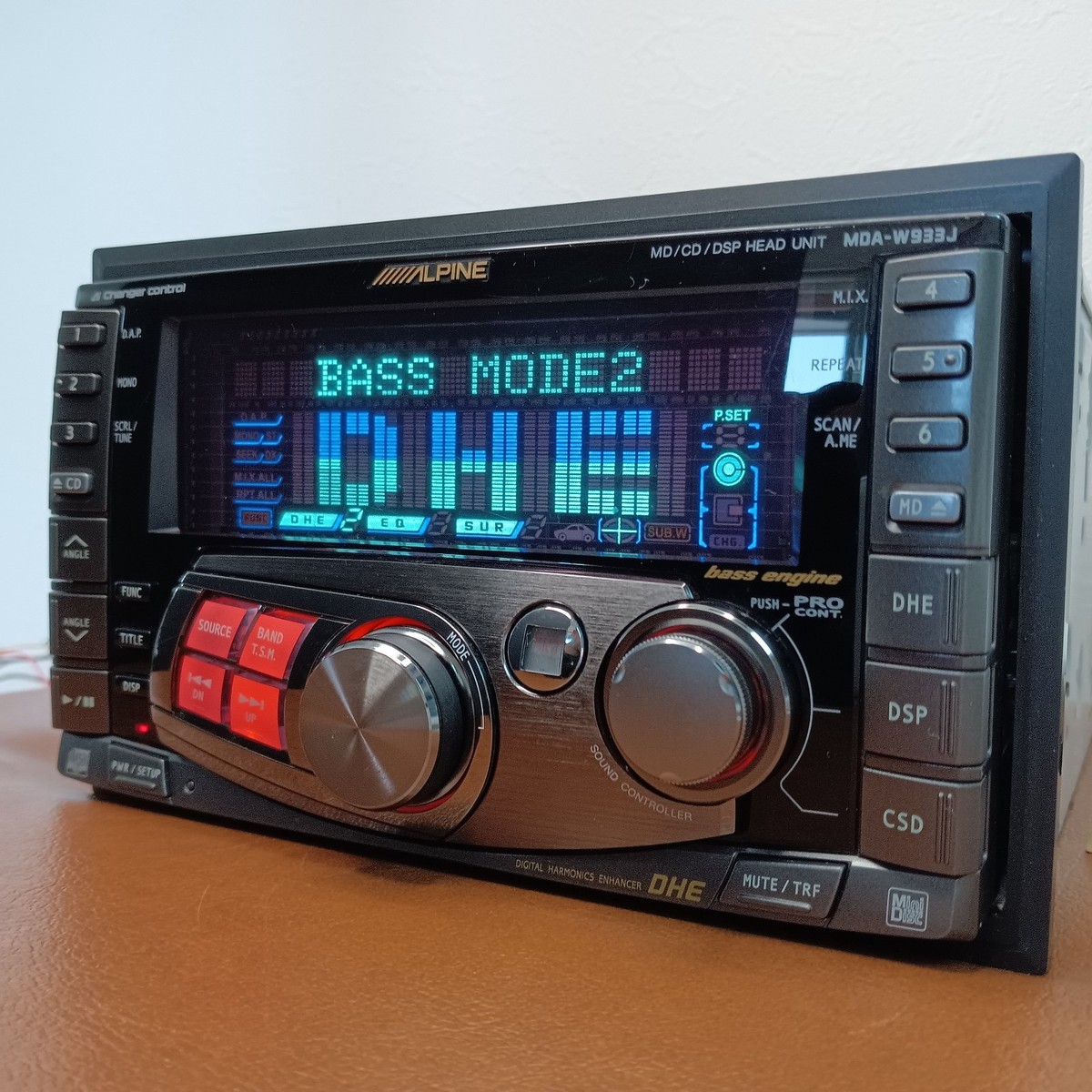 Alpine MDA-W933J 2DIN Car Audio MD CD Receiver DSP Ai-NET Tested