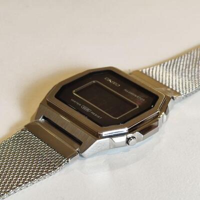 CASIO STANDARD PREMIUM Series A1000M-1BJF Unisex Silver Back light