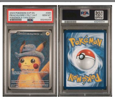 PSA 10 GEM MINT Pikachu With Grey Felt Hat 085 Promo Card Pokemon