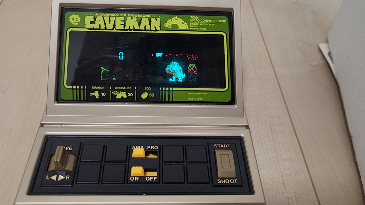 Vintage Tomy Caveman LSI Game Japan 1980s Portable Handheld Game