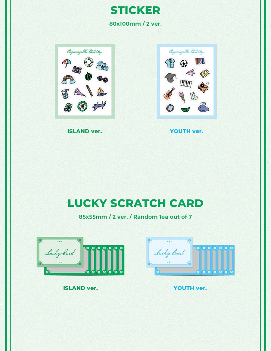 THE WIND [BEGINNING:THE WIND PAGE] Album 2 Ver SET/2CD+2 Photo