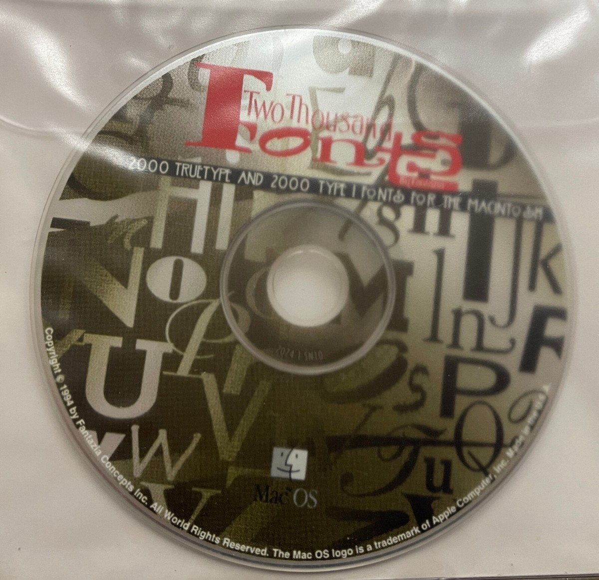 VINTAGE Apple Macintosh Performa 500 Series CD-ROM discs P/N: 600