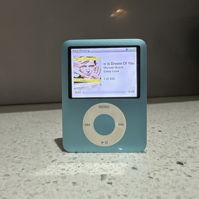 Apple iPod Nano 3rd Gen 8GB Blue Model A1236, 100% Original Parts