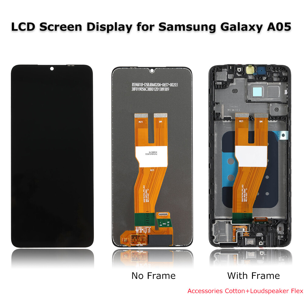For Samsung Galaxy A05 A055 LCD Display Touch Screen Frame