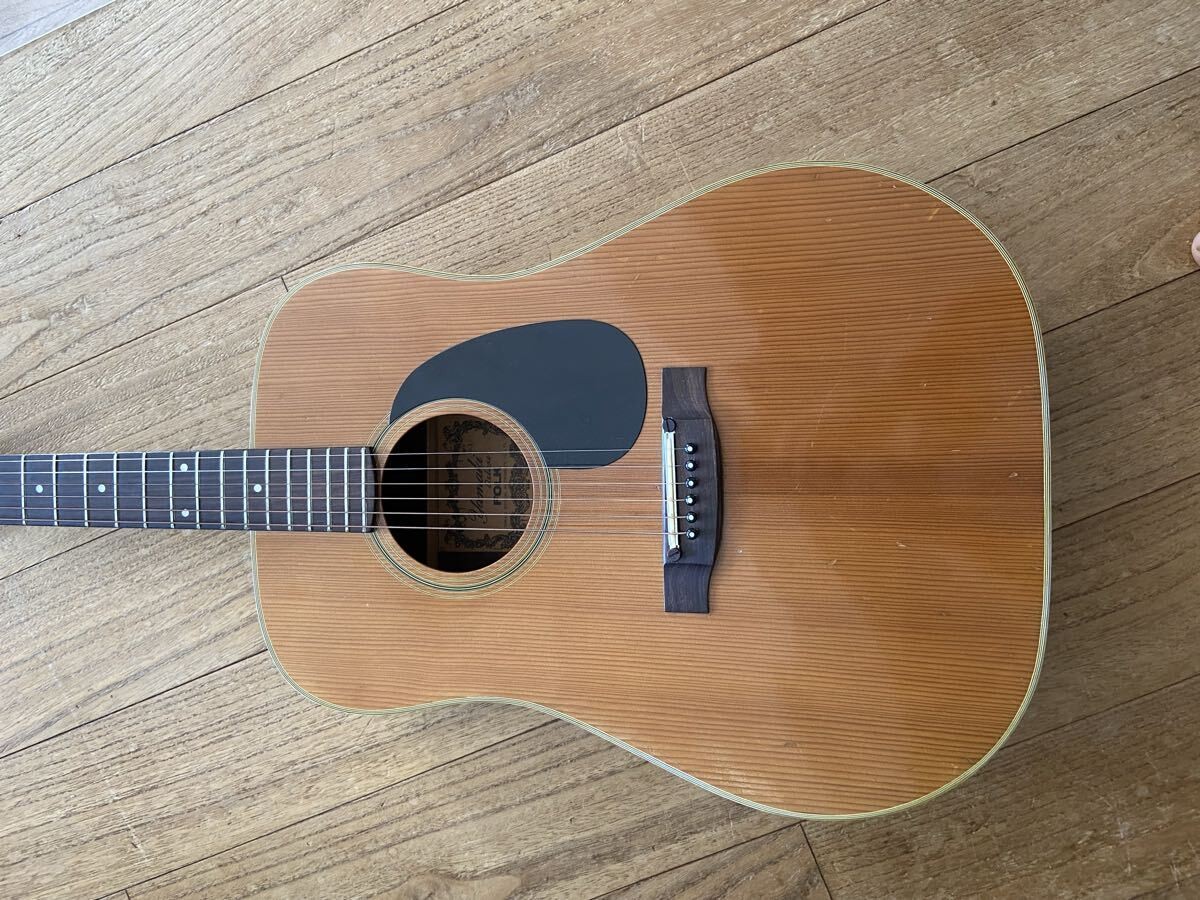 Acoustic Guitar Yamaki Deluxe No.120 Folk Natural Rosewood Back