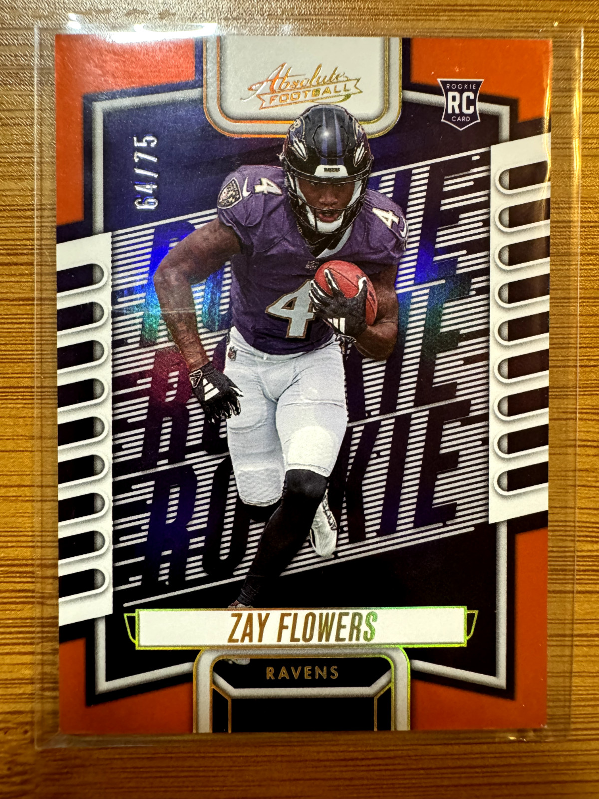 Zay Flowers 2023 Absolute #111 Orange Spectrum /75 Price Guide