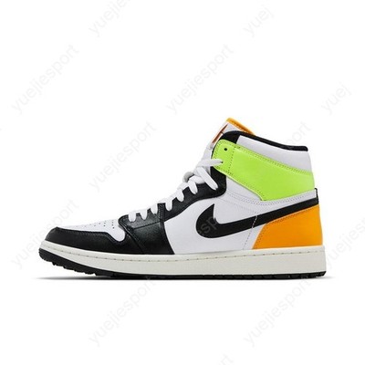Size 9.5 - Air Jordan 1 Golf High Volt Gold for sale online | eBay