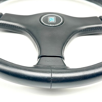 Nardi Genuine Gara 3 Leather Steering Wheel 365mm Black Used From