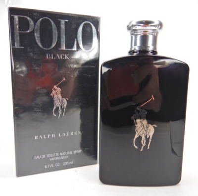Ralph Lauren Polo Black Eau de Toilette Spray 6.7oz - 200ml EDT