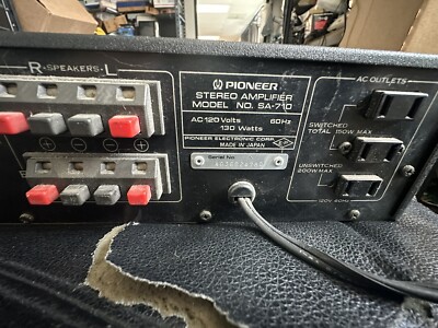 Pioneer SA 710 Vintage Stereo Amplifier Tested As Pictured | eBay
