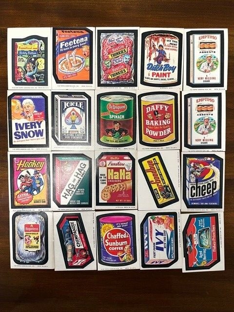 Vintage Topps Chewing Gum Wacky Cards Lot of 20 | eBay