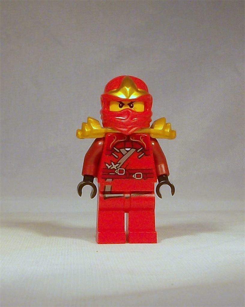 LEGO Ninjago Kai ZX Minifigure with Armor 9441 9449 9561 Red Gold