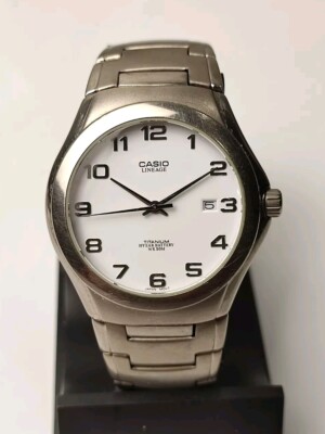 Titanium Watch CASIO LINEAGE 2719 LIN-168 Titanium 5bar Date Casio