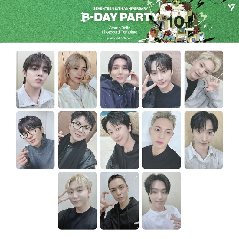 ON hand】SEVENTEEN 10th Anniversary B-Day Party Stamp Rally