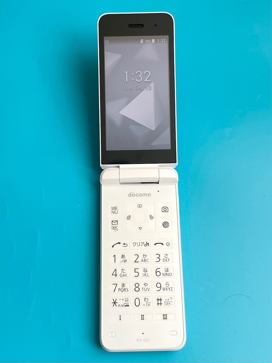 KYOCERA DIGNO Keitai KY-42C Android Flip Phone Unlocked White From